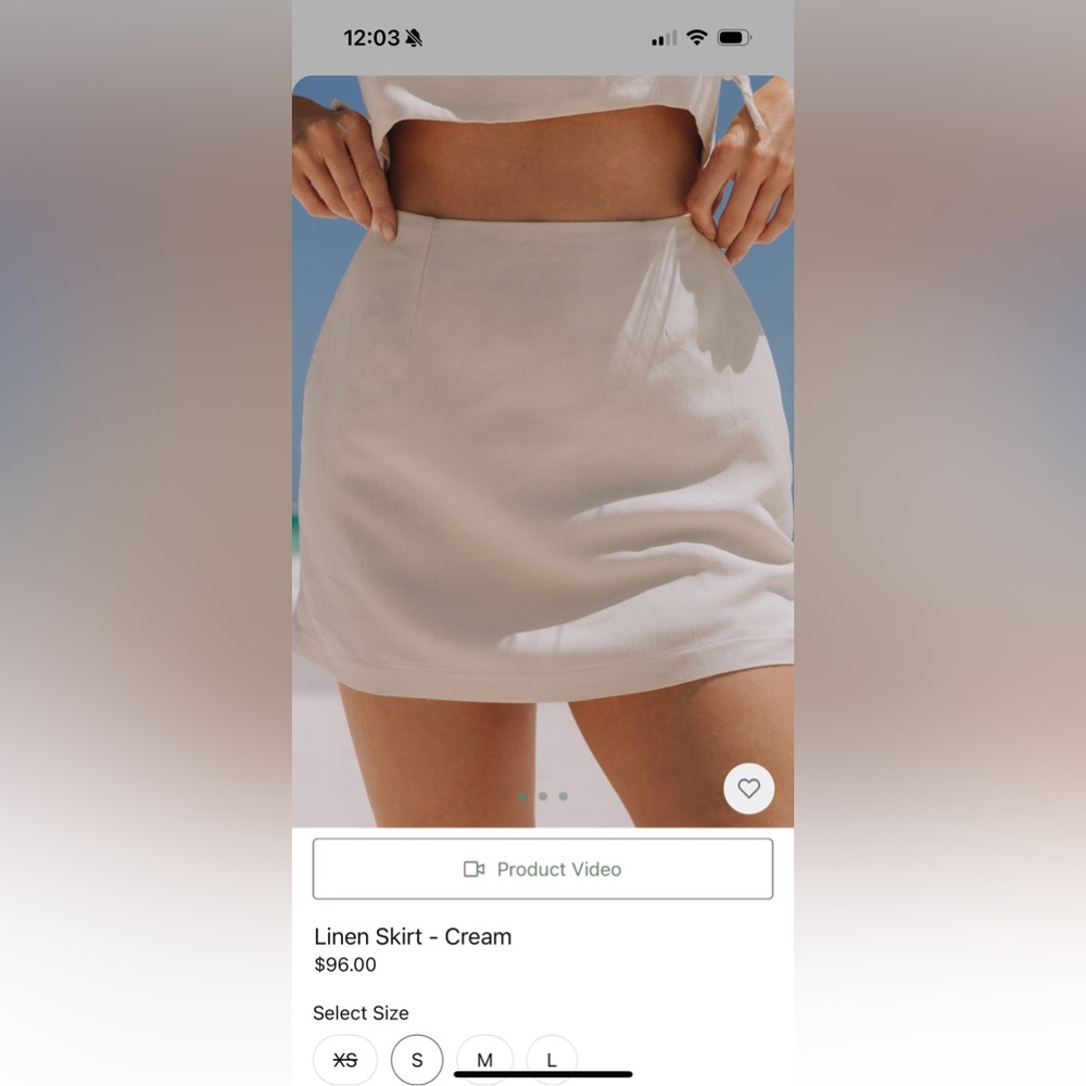 Daily Drills Linen Skirt